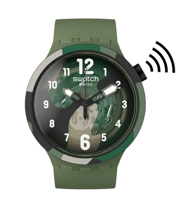 Reloj Swatch Look Right Thru Green Pay SB05G1085-300