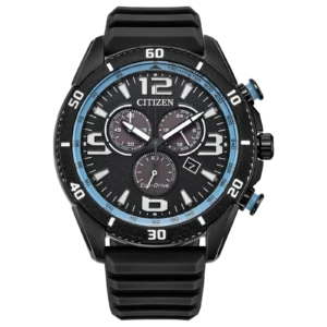 Citizen Brycen AT2587-02E - Cronógrafo deportivo con Eco-Drive y bisel giratorio