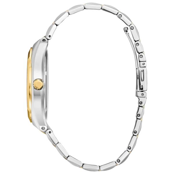 Reloj Citizen Corso con caja de acero inoxidable dorado y plateado, ideal para uso diario