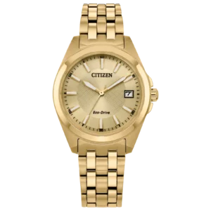 Citizen Peyten EO1222-50P - reloj dorado para mujer con esfera champán y cristal de zafiro