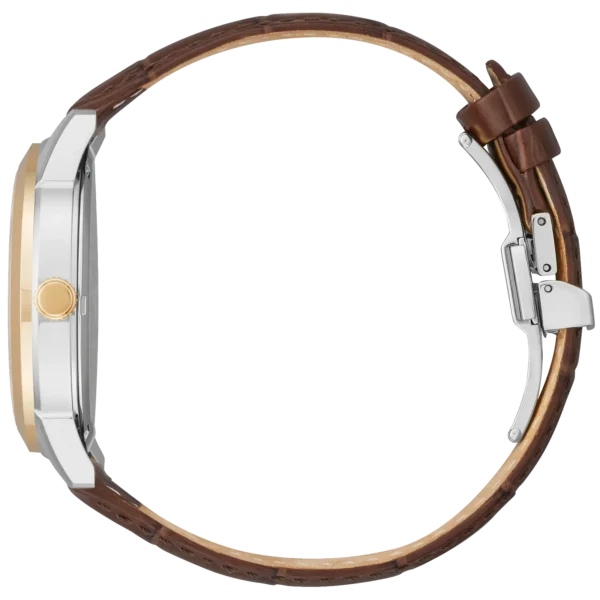 Citizen Rolan AW0096-06L - diseño elegante con correa de piel marrón y función de día y fecha