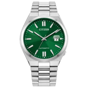 Citizen TSUYOSA NJ0150-56X - reloj automático con esfera verde y cristal de zafiro