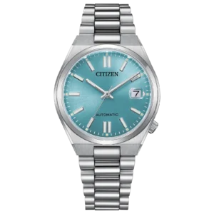 Citizen TSUYOSA NJ0200-50L - reloj automático compacto con esfera azul hielo y cristal de zafiro