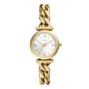 Fossil Carlie ES5329 - elegancia femenina con manecillas luminosas y resistencia al agua de 50m