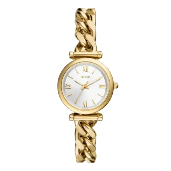Fossil Carlie ES5329 - elegancia femenina con manecillas luminosas y resistencia al agua de 50m