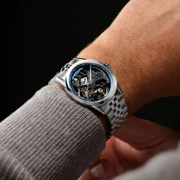 Freelancer Skeleton 2783-ST-50000 - reloj mecánico de lujo con correa de acero inoxidable
