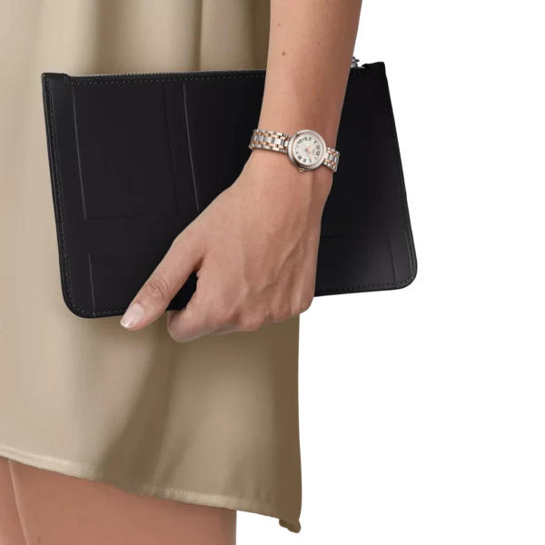 Tissot Bellissima Small Lady con brazalete bicolor y esfera blanca