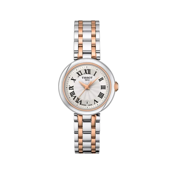 Vista frontal del Tissot Bellissima elegante para mujer