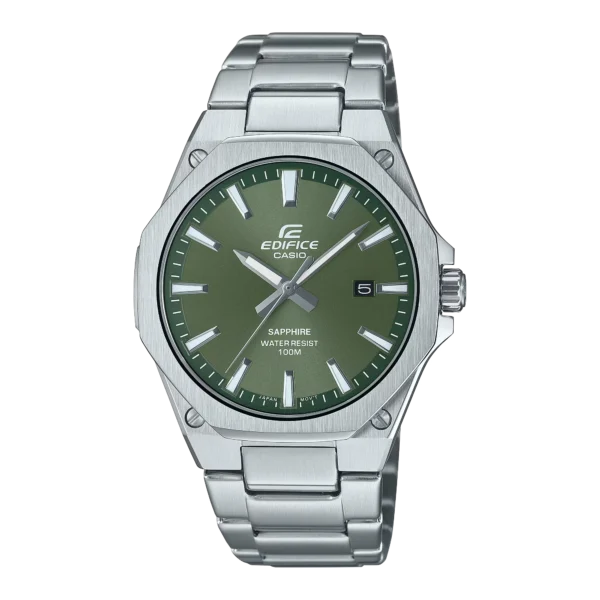Casio EFR-S108D-3AVUDF - reloj deportivo delgado con esfera verde y cristal de zafiro en Colombi