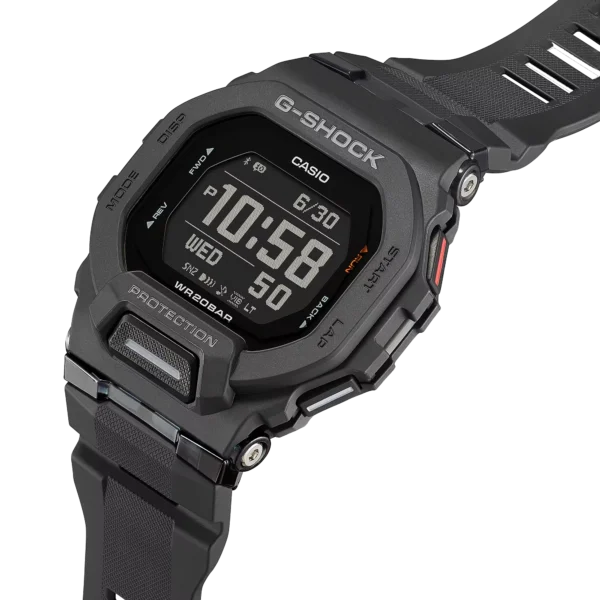 Pantalla MIP del G-Shock GBD-200-1DR con funciones de running, a la venta en Mundo Reloj Colombia