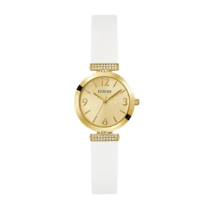 Reloj GUESS Array GW0912L2 para mujer en dorado y blanco, a la venta en Mundo Reloj Barranquilla