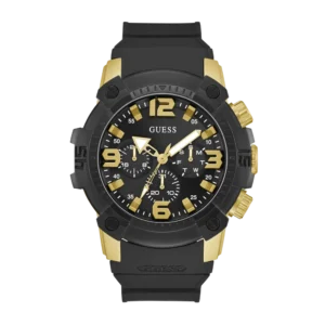 Reloj GUESS Linebacker GW0911G3 para hombre en dorado y negro, a la venta en Mundo Reloj Barranquilla