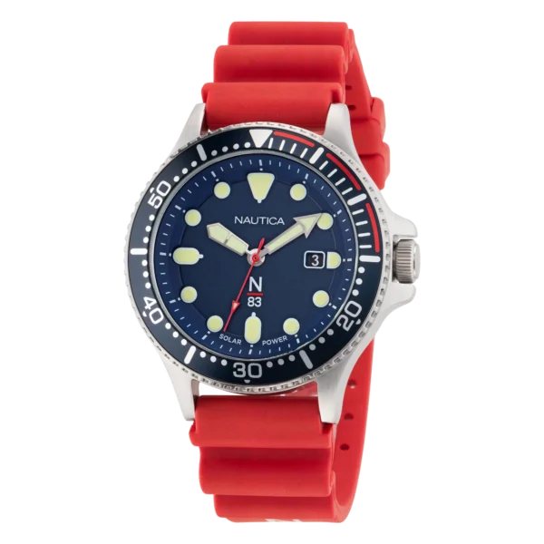 Reloj Nautica NAPCBS301 solar rojo para hombre – Mundo Reloj Barranquilla