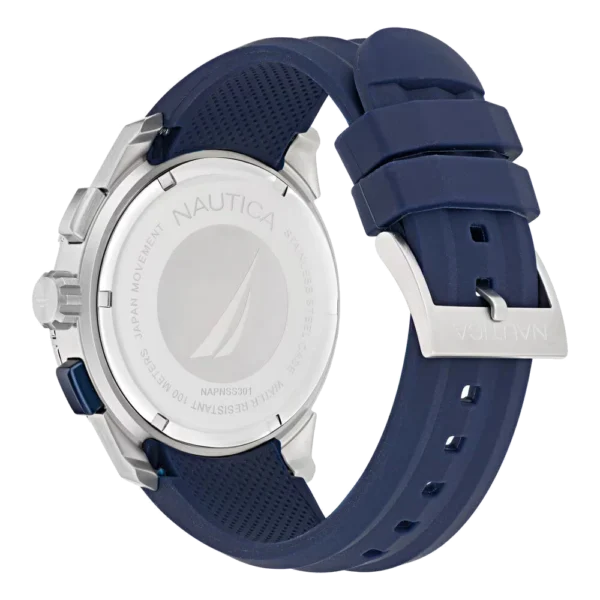Reloj deportivo Nautica NAPPBS301 con correa de silicona azul – tienda de relojes Barranquilla