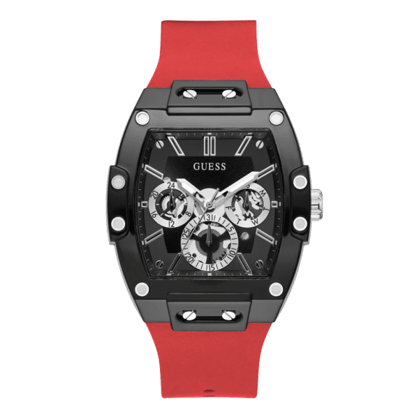 Reloj Guess Phoenix GW0203G4 multifunción rojo y negro – Mundo Reloj Barranquilla