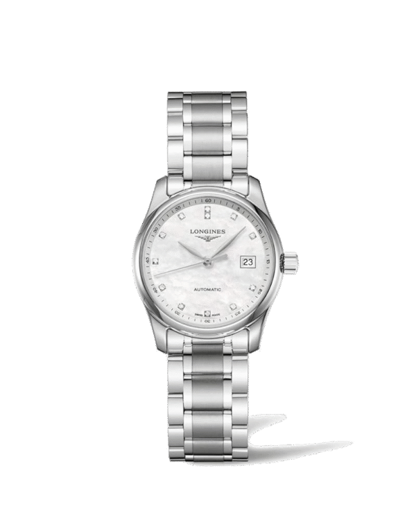 Reloj Longines L2.257.4.87.6 con esfera de nácar y diamantes – Mundo Reloj Barranquilla
