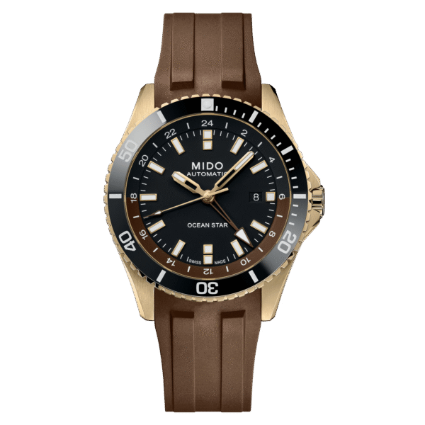 Reloj Mido Ocean Star GMT dorado 44mm – Mundo Reloj Barranquilla