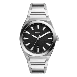 Fossil Everett con esfera negra y fecha – Relojes Colombia