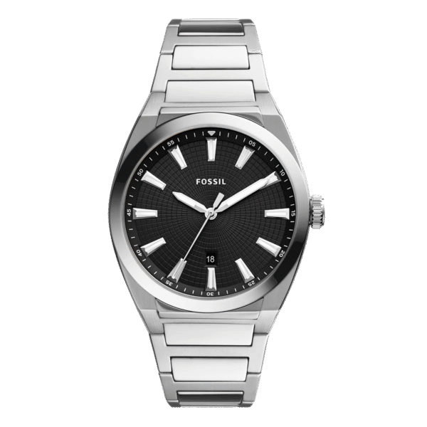Fossil Everett con esfera negra y fecha – Relojes Colombia