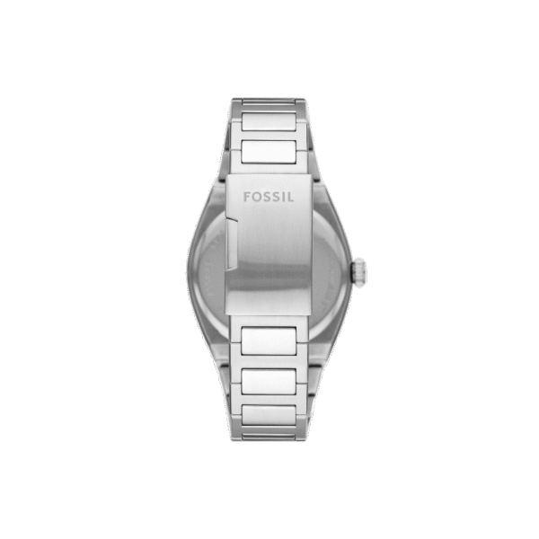 Detalle de la esfera y correa de cuero del reloj Fossil Everett FS5822 original