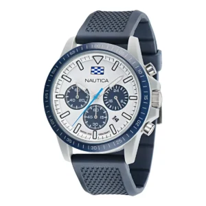 Reloj Nautica NAPNOF3S1 cronógrafo azul 43mm con dial blanco