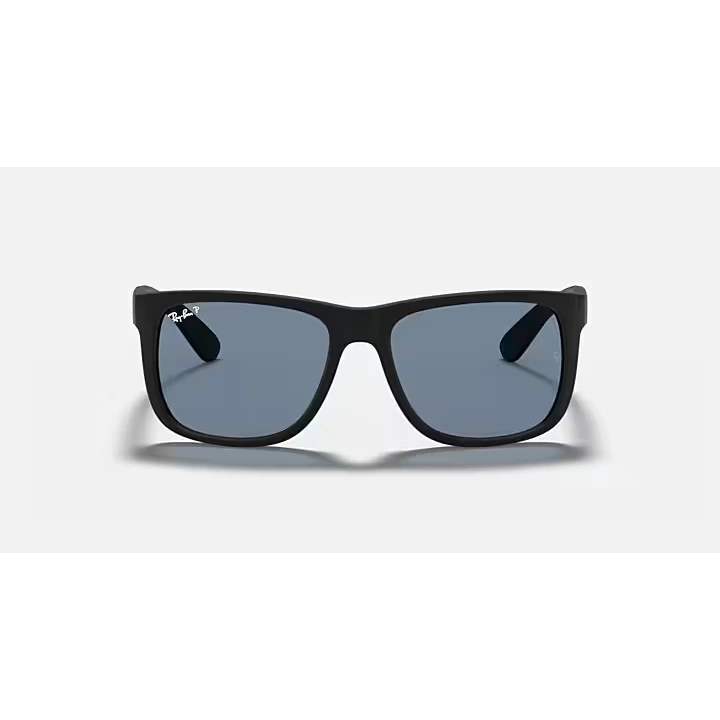 Lentes Ray‑Ban RB4165L 622/2V Justin unisex con montura negra y lentes azul UV400