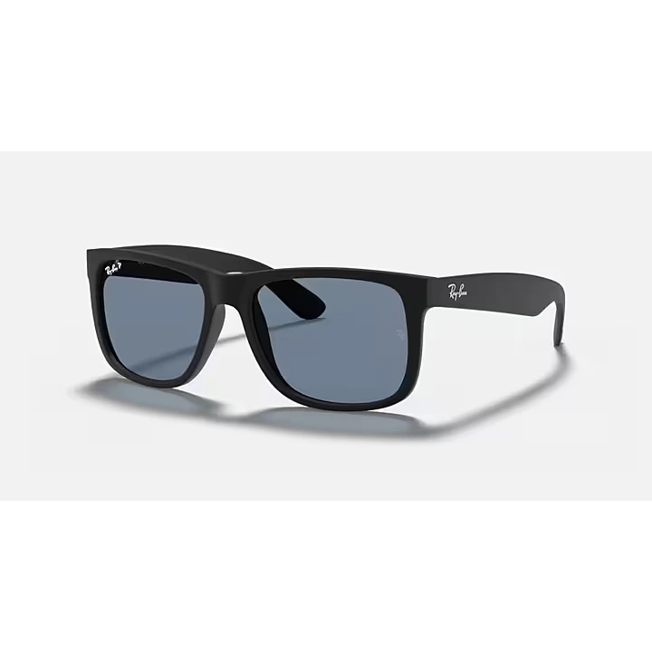 Lentes Ray‑Ban RB4165L 622/2V Justin unisex con montura negra y lentes azul UV400