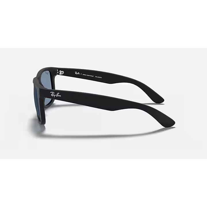 Lentes Ray‑Ban RB4165L 622/2V Justin unisex con montura negra y lentes azul UV400