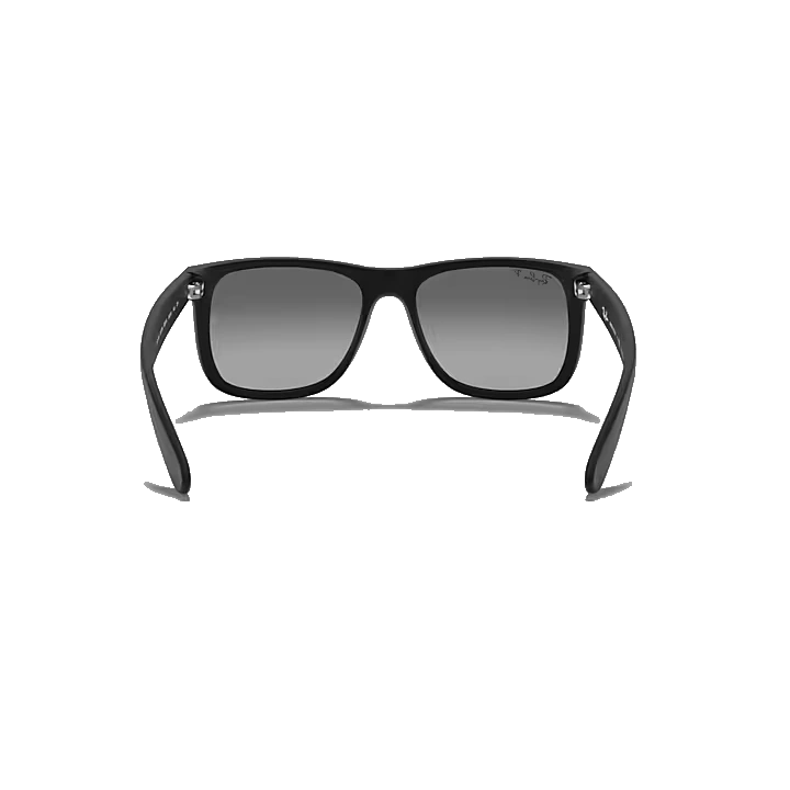 Gafas Ray‑Ban RB4165L 622T3 con montura negra mate y lentes gris degradado polarizadas