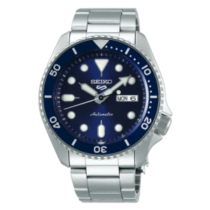 Reloj Seiko 5 Sports SRPD51K1 automático con esfera azul y correa de acero