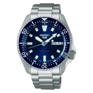 Seiko 5 Sports SRPL83K1 automático con esfera azul sunburst y bisel brillante