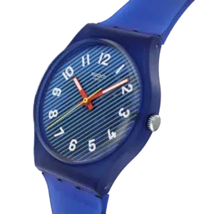 Swatch Wavelengths of Water SO28S107 azul transparente con correa de silicona